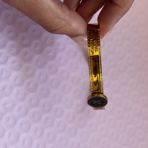 Louis Vuitton Gold and Orange Watch Bangle - Picture 3 of 5